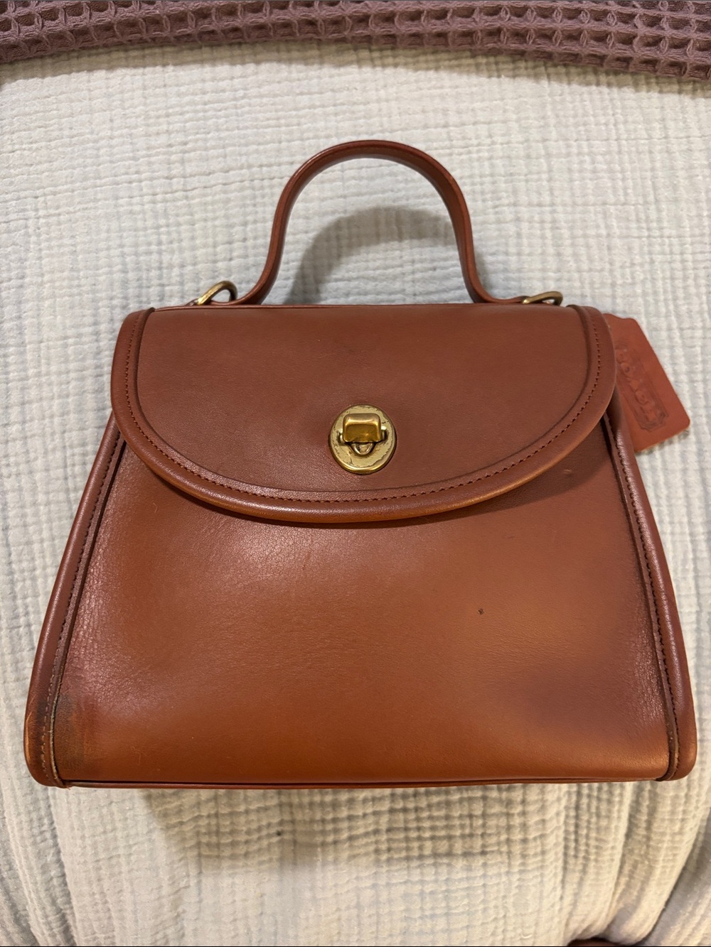 Coach Vintage Regina 9983 Handle Crossbody Purse in British Tan